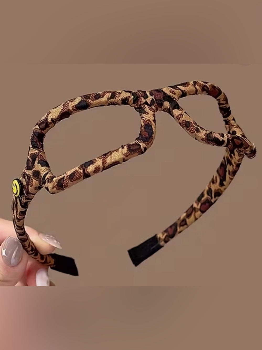 Leopard Print Eyeglass Frame Headband